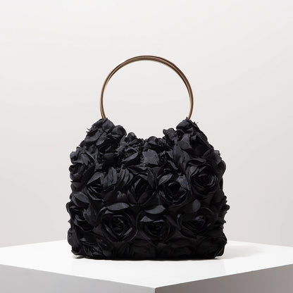 Bolsa luxuosa flor de rosa - Alana
