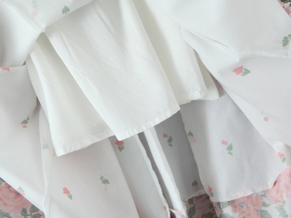 Vestido com amarração floral - Nivea
