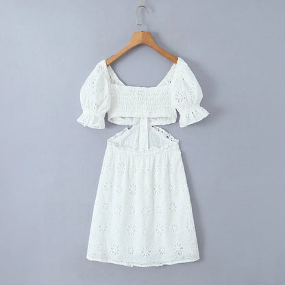 Vestido de renda fora do ombro - Lian