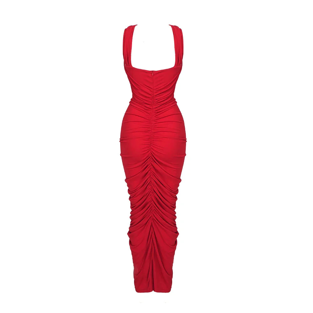 Vestido recortes com flor - Reiley