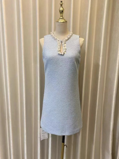 Vestido tweed bordado - Wania