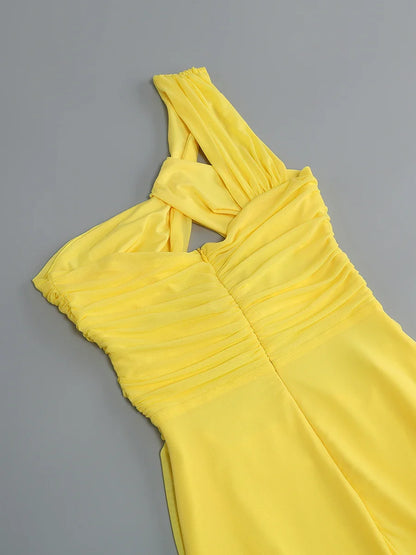 Vestido recortes ombros único - Liz