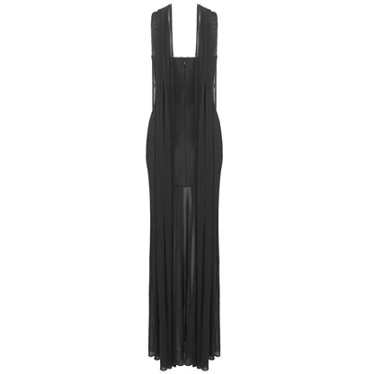 Vestido sereia transparência - Layla