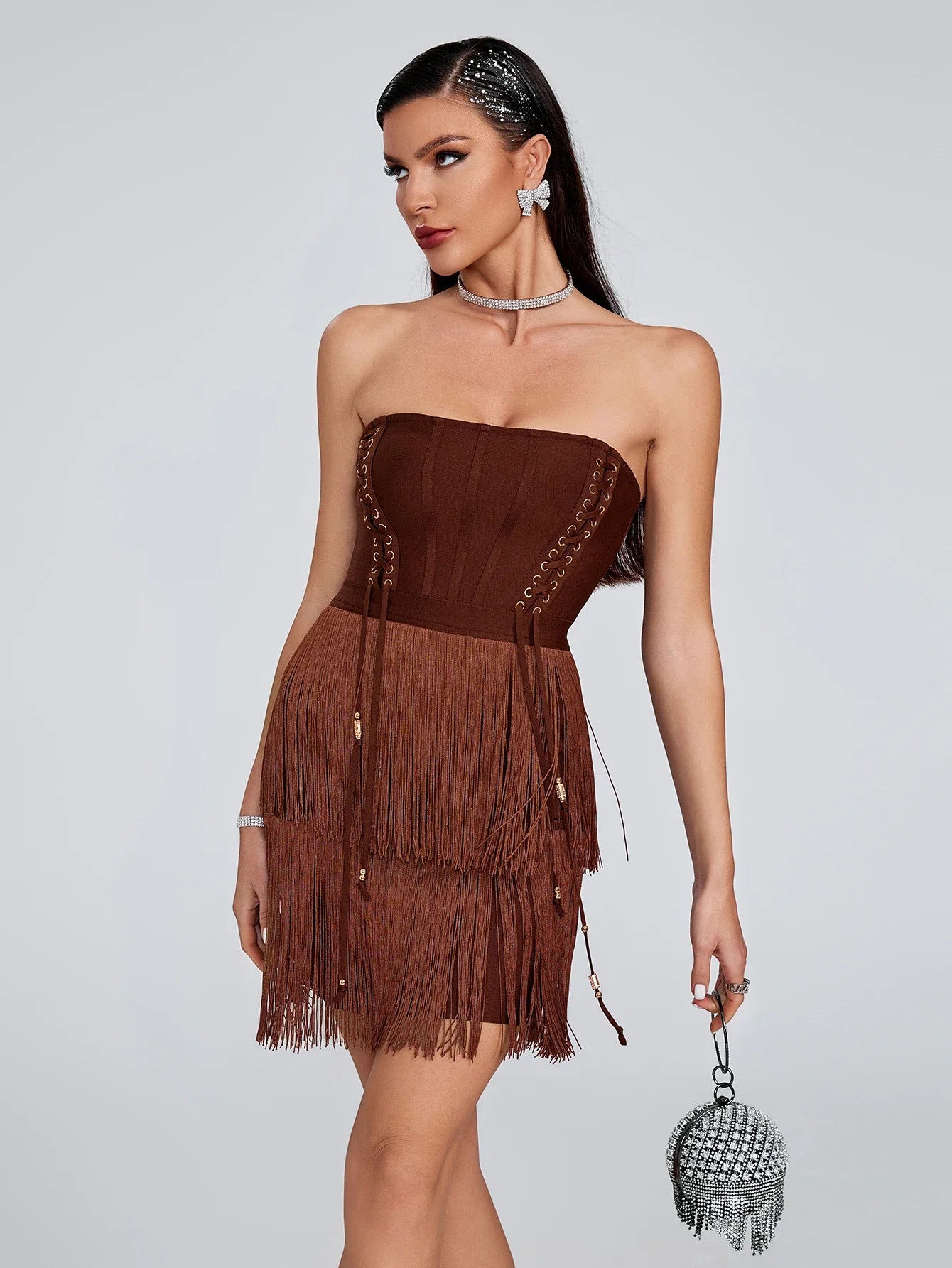 Vestido com franjas - Laine