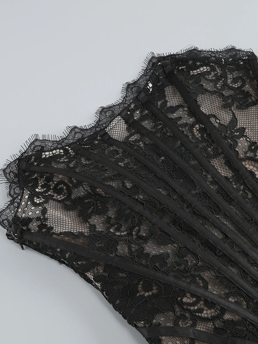 Vestido renda sem alças - Giorgina
