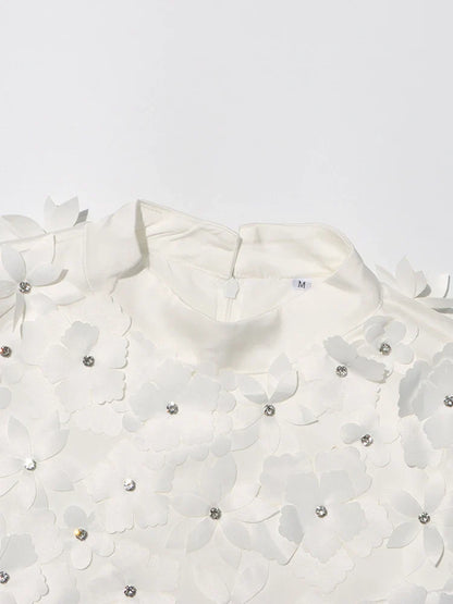 Vestido apliques de flor - Bexlei