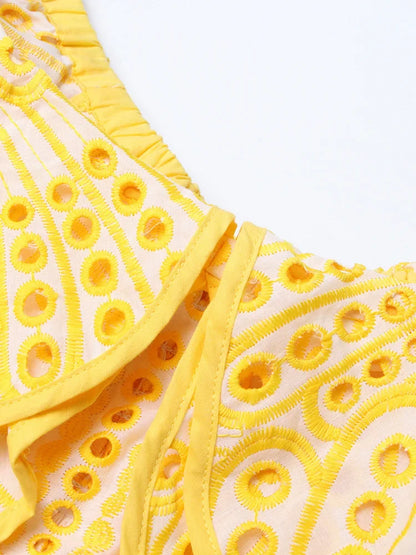 Vestido lazy verão bordado - Daniele