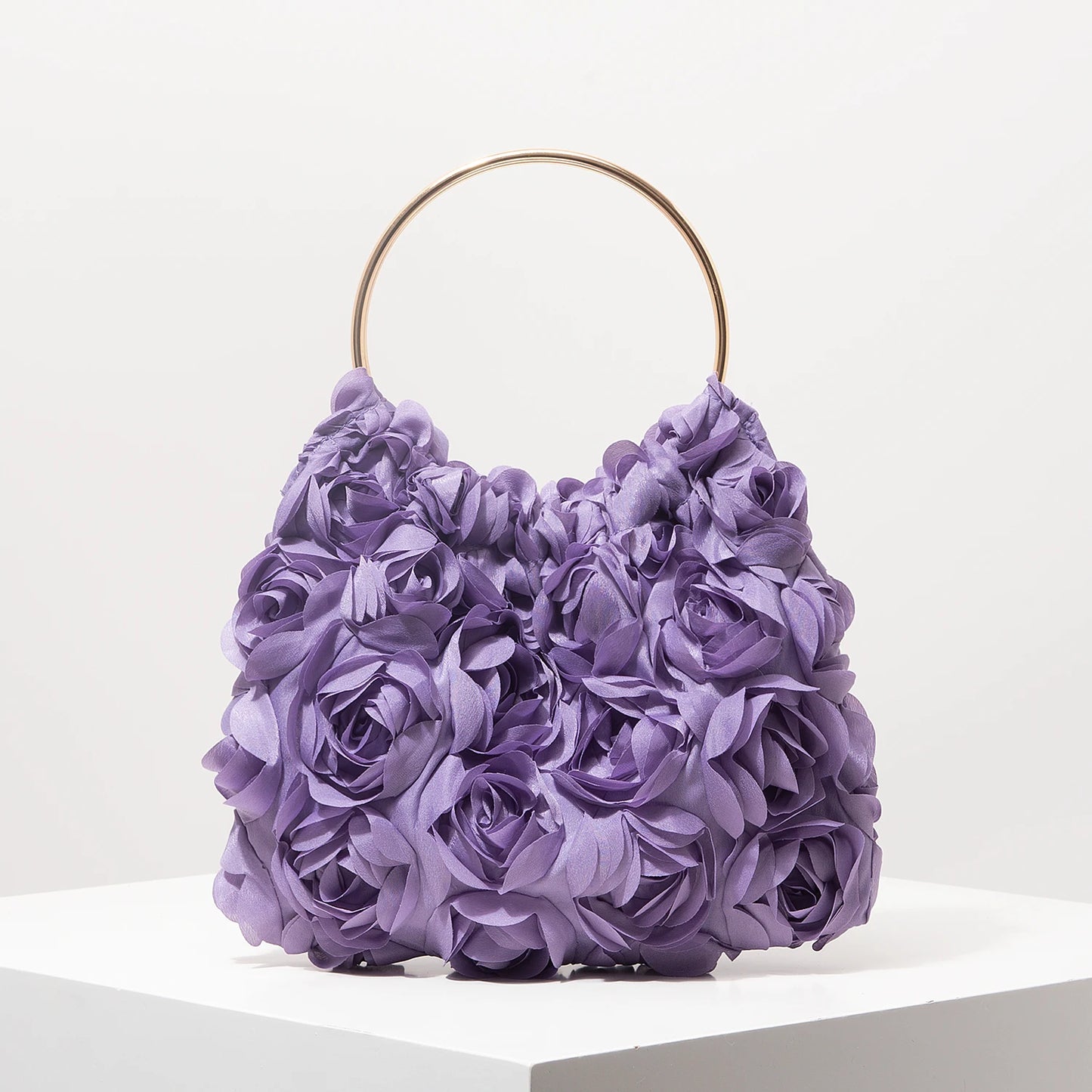 Bolsa luxuosa flor de rosa - Alana