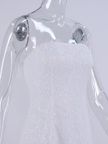 Vestido renda com lantejoulas - Gigi
