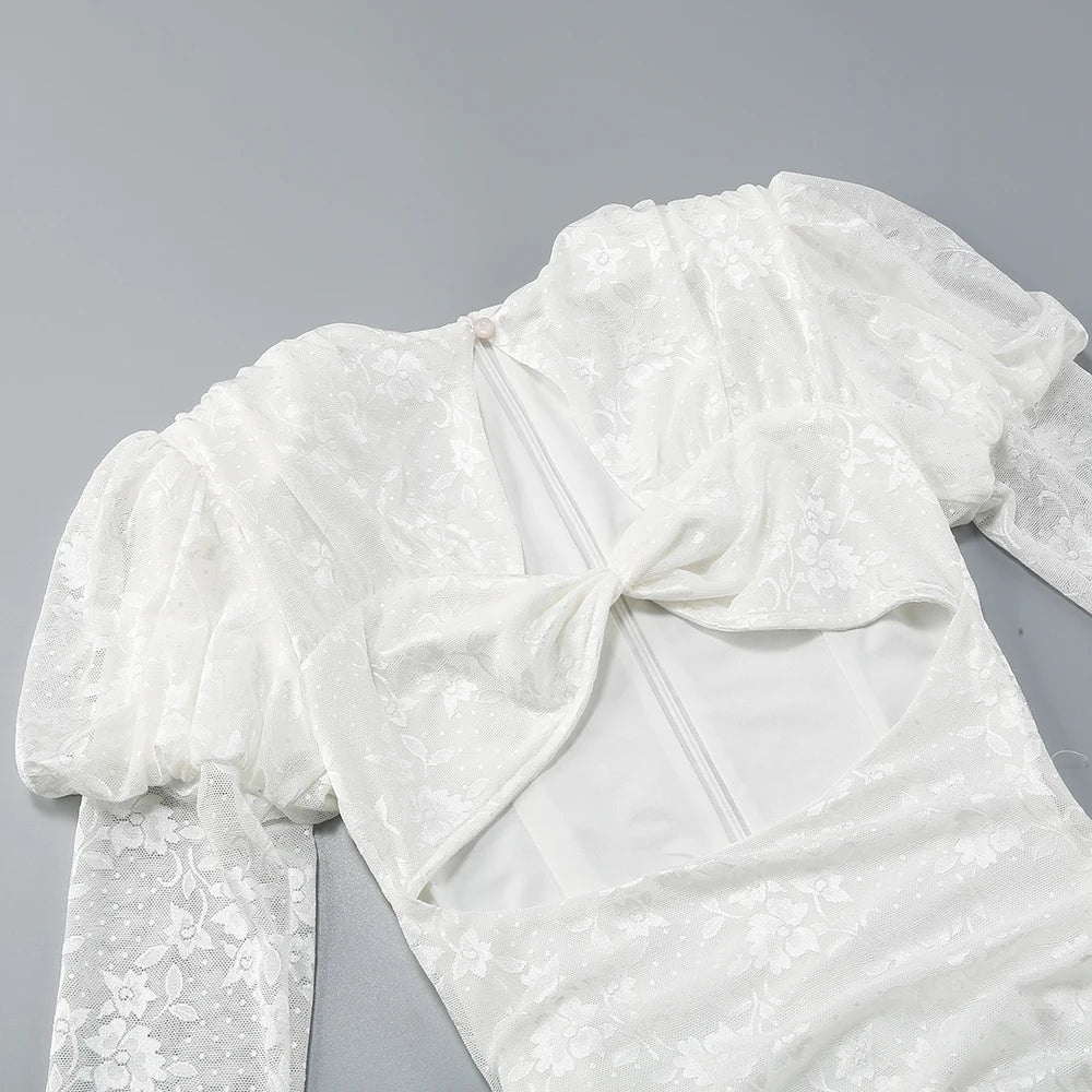 Vestido drapeado de manga - Elisan