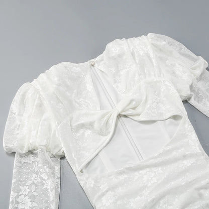 Vestido drapeado de manga - Elisan