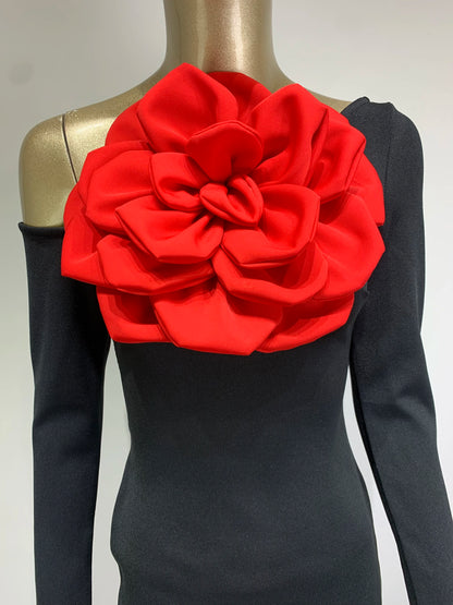 Vestido flor manga longa - Judice