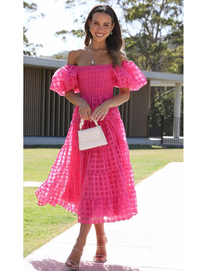 Vestido ombro casinha de abelha - Lana