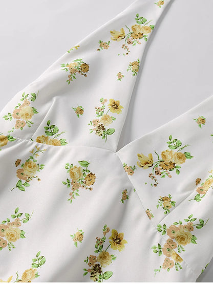 Vestido decote V sem costas - Vicky