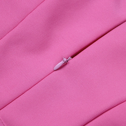 Vestido sexy de manga comprida - Plum