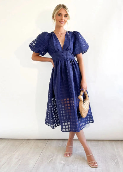 Vestido manga lanterna - Betty