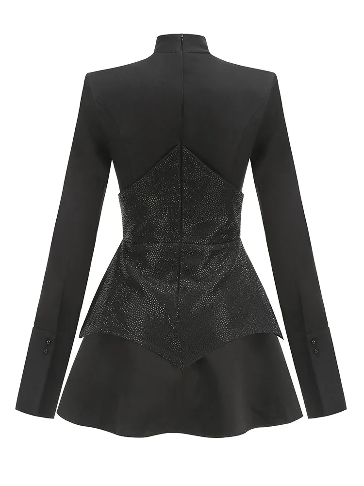 Vestido manga com brilho - Bonie