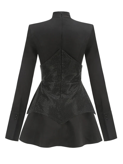 Vestido manga com brilho - Bonie