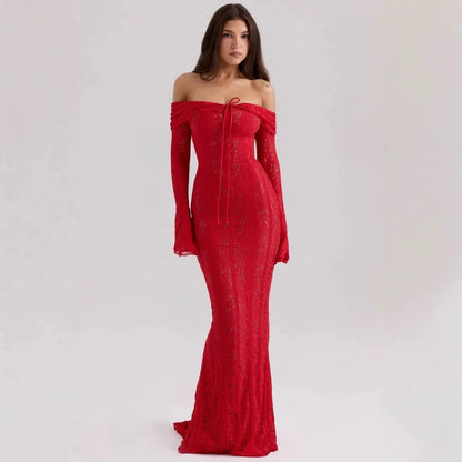 Vestido renda ombro a ombro - Brunela