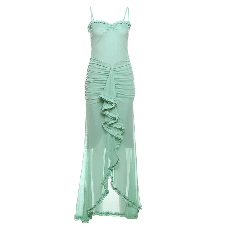 Vestido longo babados - Daria