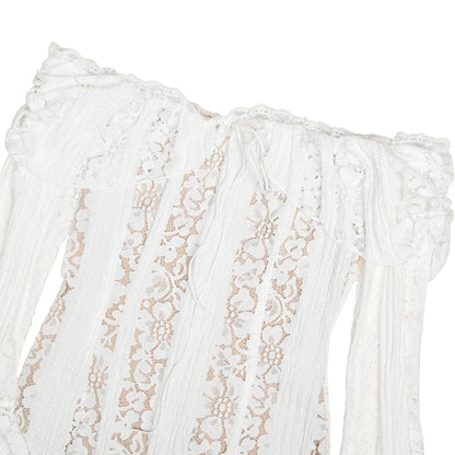 Vestido renda ombro a ombro - Brunela