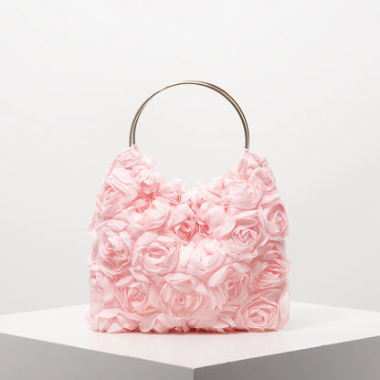 Bolsa luxuosa flor de rosa - Alana
