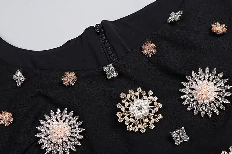 Vestido longo com pedraria - Karen