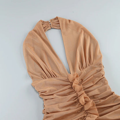 Vestido babados e costas nuas - Blissia