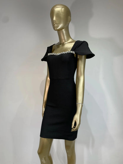 Vestido curto com aplique - Margie