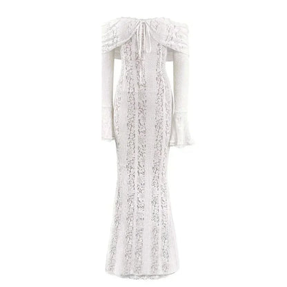 Vestido renda ombro a ombro - Brunela