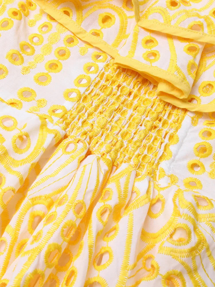 Vestido lazy verão bordado - Daniele