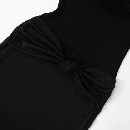 Vestido torcido com nó- Tryssia