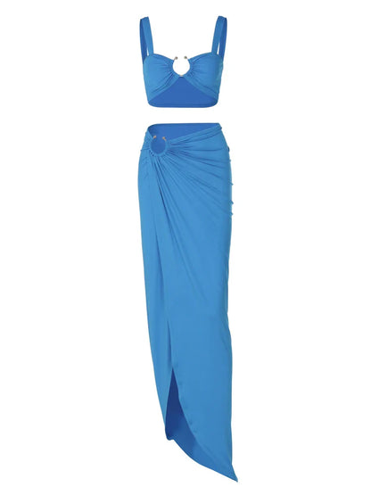 Conjunto saia com fenda - Raylan
