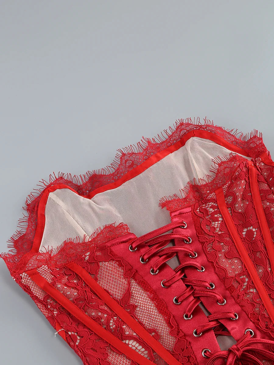 Vestido renda sem alças - Giorgina
