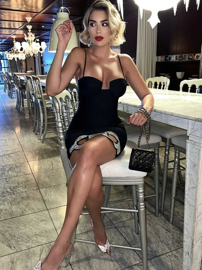 Vestido bandagem justo - Dubai