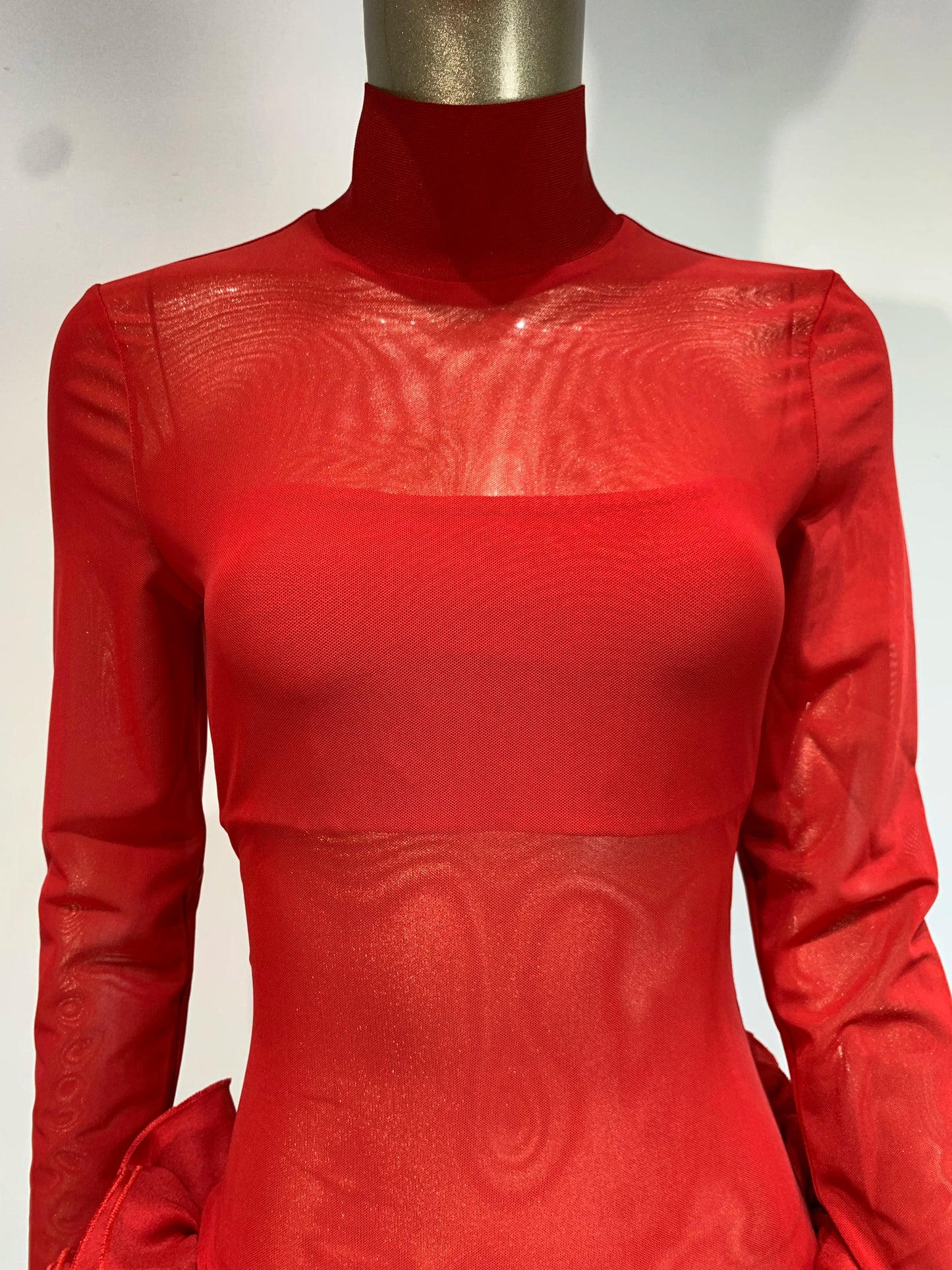 Vestido de manga flores 3D - Blissa