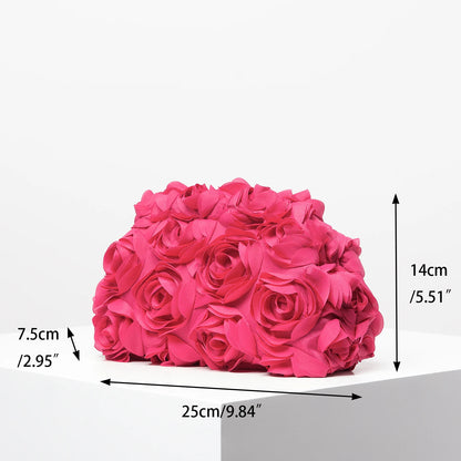 Bolsa clutch rosas - Brunela