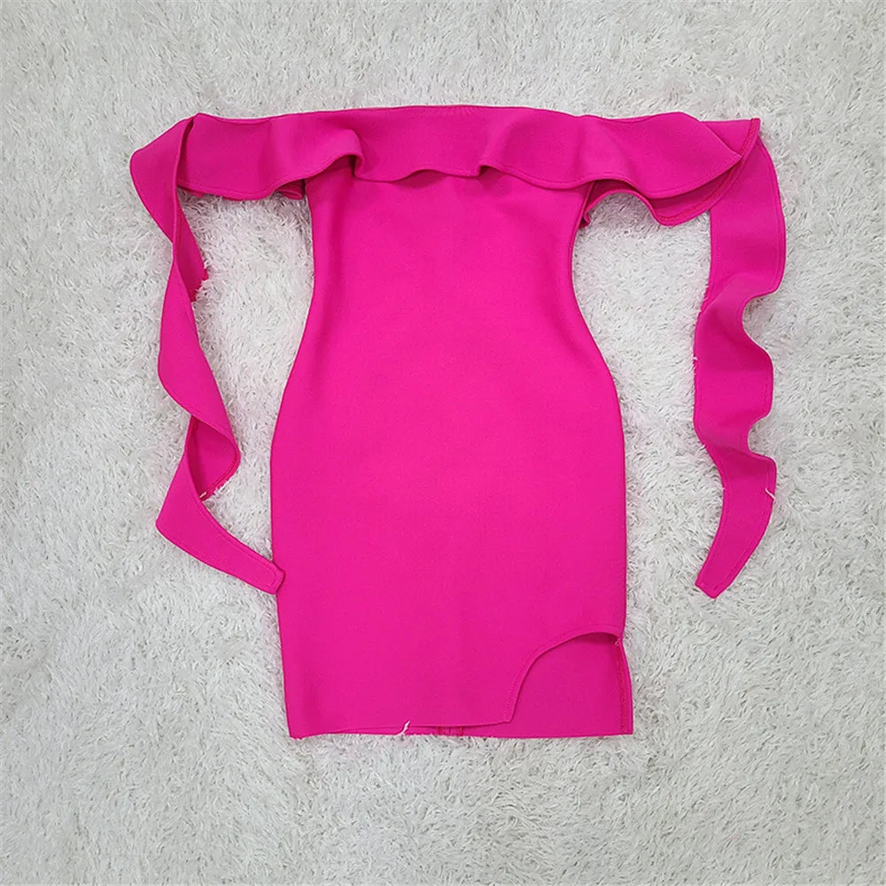 Vestido sem alças com babados - Nya