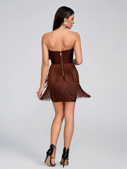Vestido com franjas - Laine