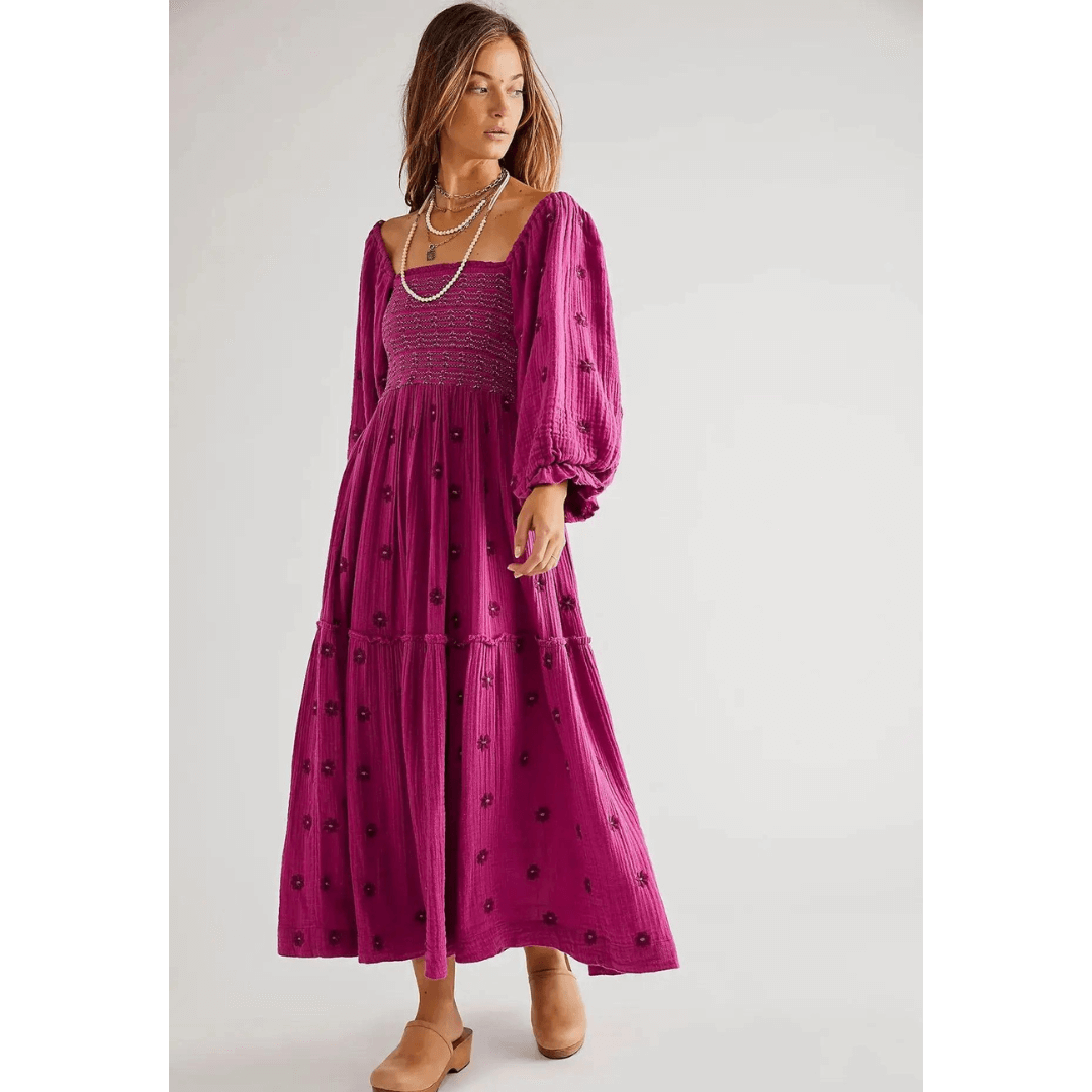 Vestido casinha de abelha bordado - Hanna