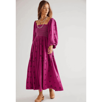 Vestido casinha de abelha bordado - Hanna