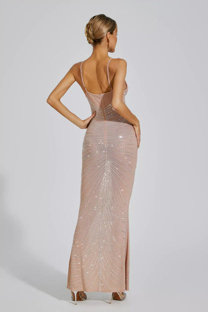 Vestido de malha com aro e strass - Gori