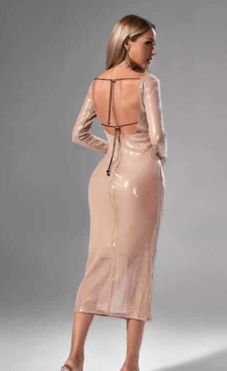 Vestido com decote profundo - Cherie