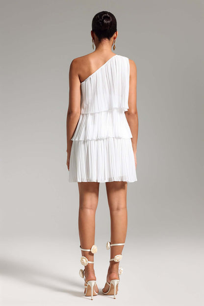 Vestido um ombro só em camadas - Mayla