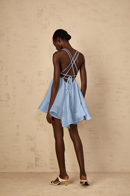 Vestido bufante sem costas - Cinthia
