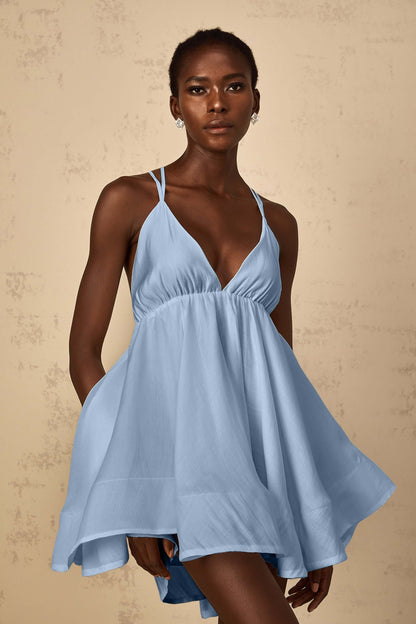 Vestido bufante sem costas - Cinthia