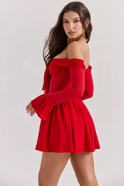 Vestido curto plissado - Zoe