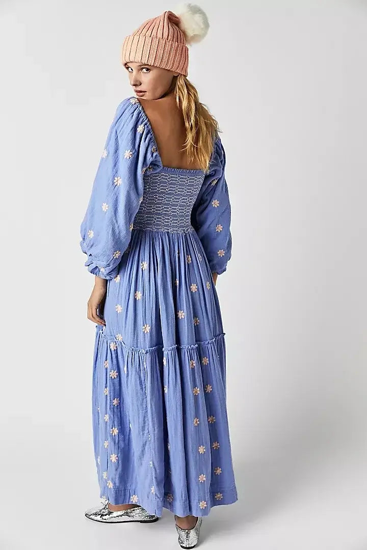 Vestido casinha de abelha bordado - Hanna