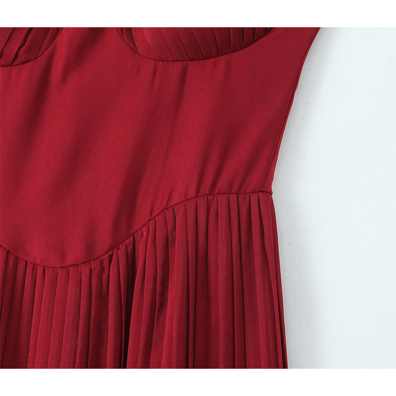 Vestidos plissado bustier - Aurora