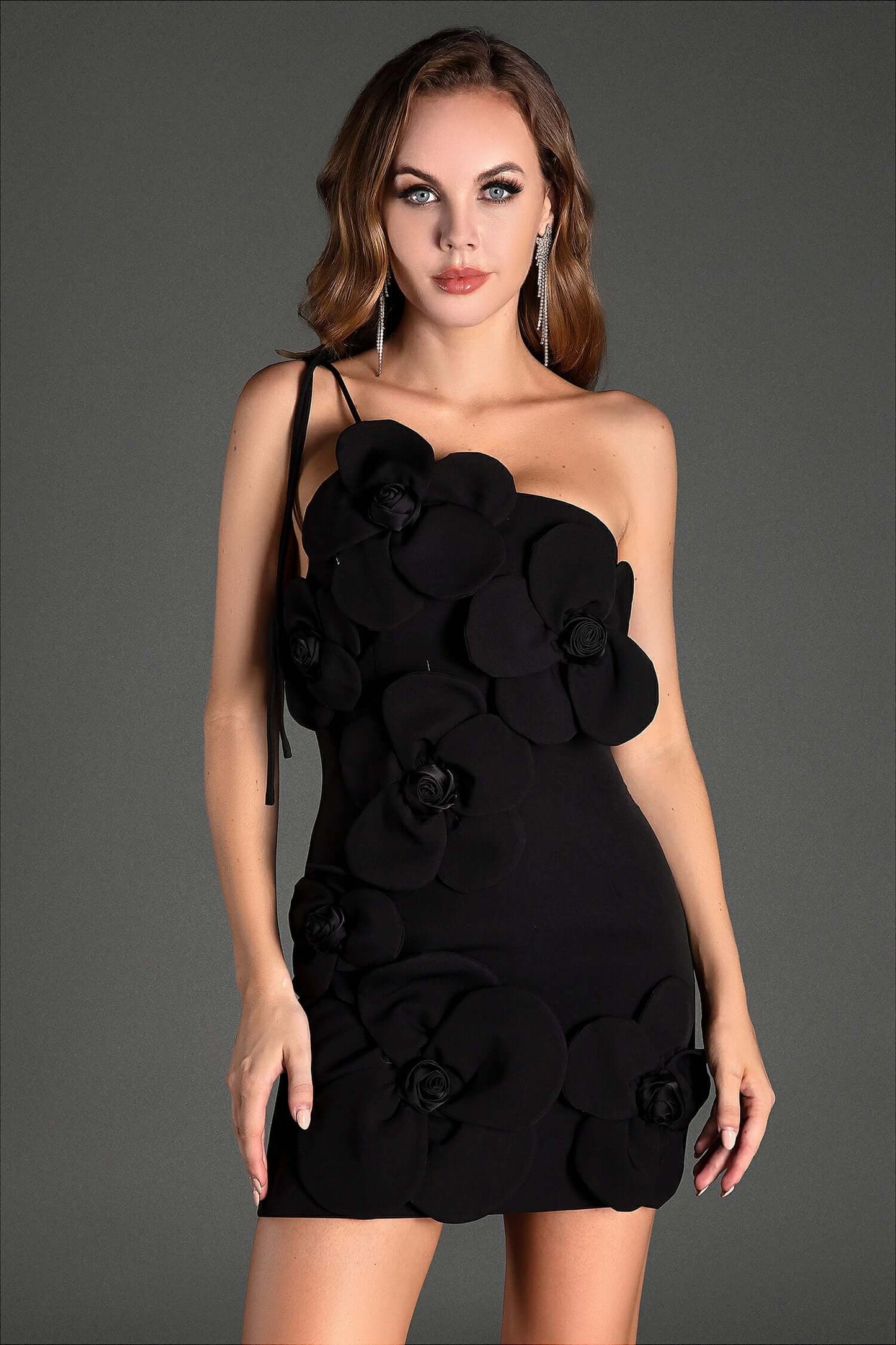 Vestido com flores 3D - Gadot